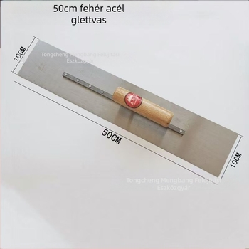 Glettelőkanál és glettvas acélból: szén- és rozsdamentes acélból készült epoxidos padlókhoz, önszintező kaparó