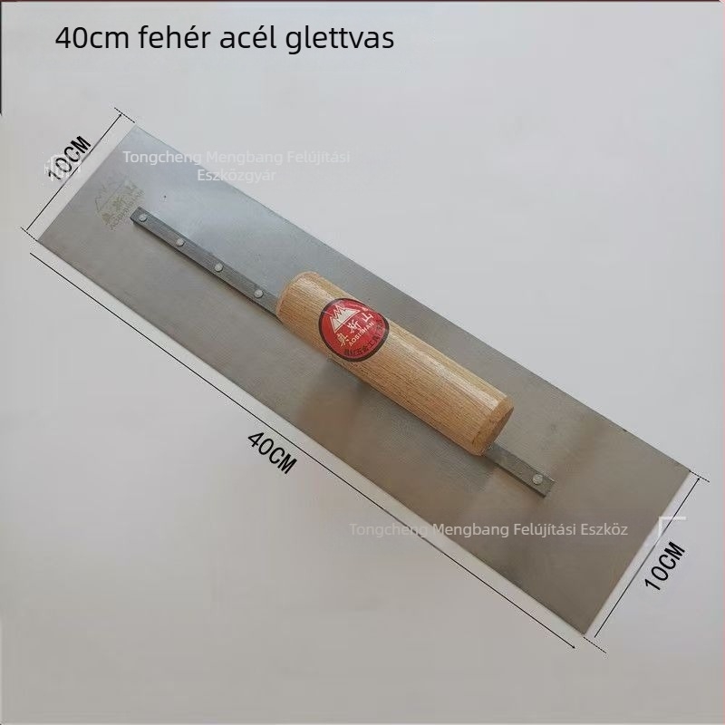 Glettelőkanál és glettvas acélból: szén- és rozsdamentes acélból készült epoxidos padlókhoz, önszintező kaparó