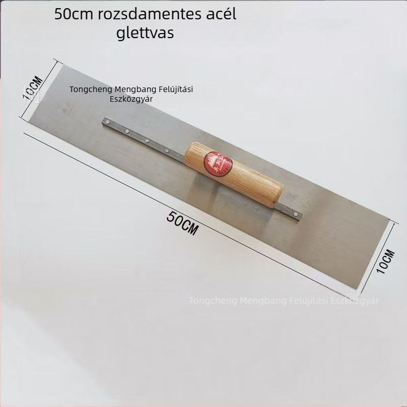 Glettelőkanál és glettvas acélból: szén- és rozsdamentes acélból készült epoxidos padlókhoz, önszintező kaparó