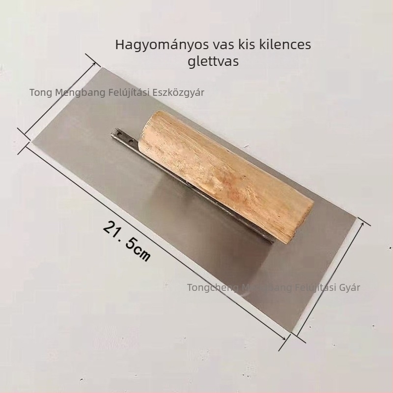 Glettelőkanál és glettvas acélból: szén- és rozsdamentes acélból készült epoxidos padlókhoz, önszintező kaparó
