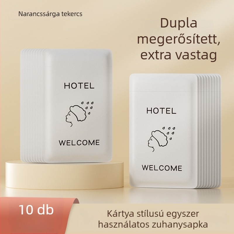 Egyszer használatos zuhanysapka, vízálló, vastagított, nők és gyerekek számára