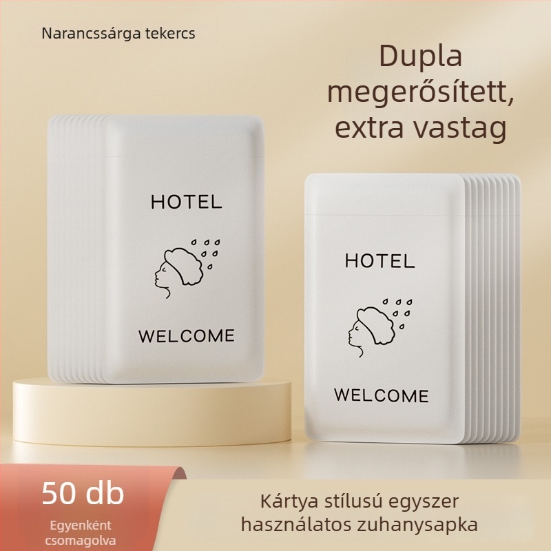 Egyszer használatos zuhanysapka, vízálló, vastagított, nők és gyerekek számára