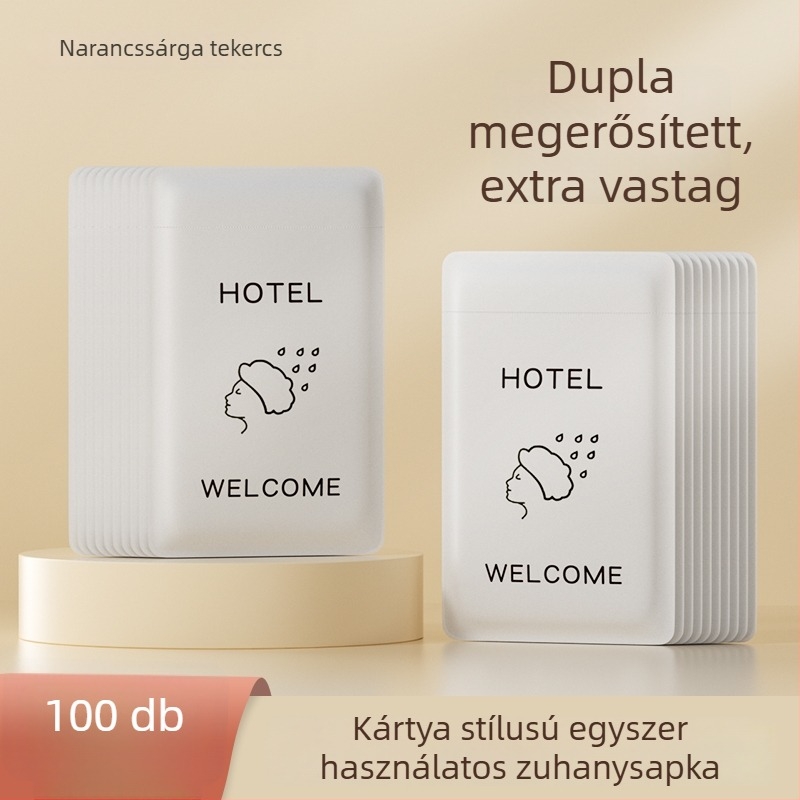 Egyszer használatos zuhanysapka, vízálló, vastagított, nők és gyerekek számára