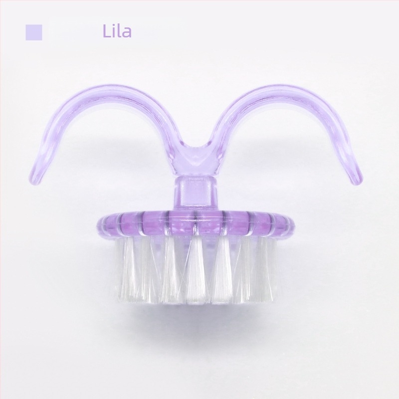 Manikűr kefé szarv végével, hordozható és többfunkciós, átlátszó por tisztító ecset körmökhoz, Guangzhou eredetű