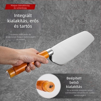 Rozsdamentes acélból készült, egyszemélyes dizájn, modell Putty scraper, dekorációs felhasználásra, csúszásmentes markolattal.