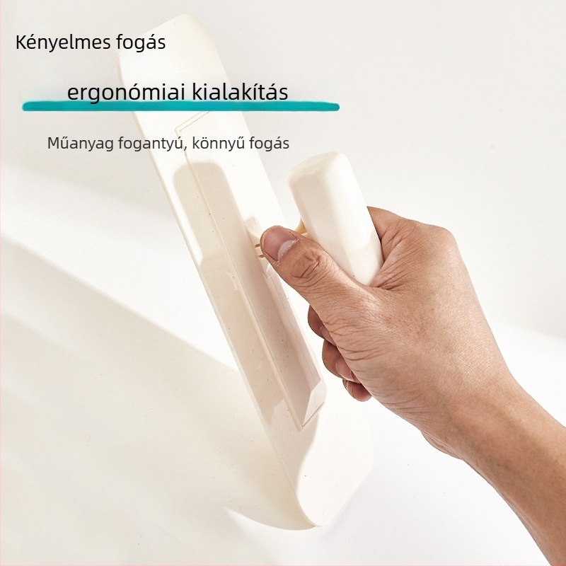 Műanyag spatula, lapos penge típusú gletteléshez és fehér vakolat felhordásához