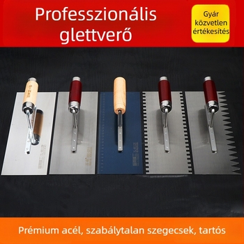 Rozsdamentes acél glettelő spatula architektúrához, modell Putty scraper, márka 0001