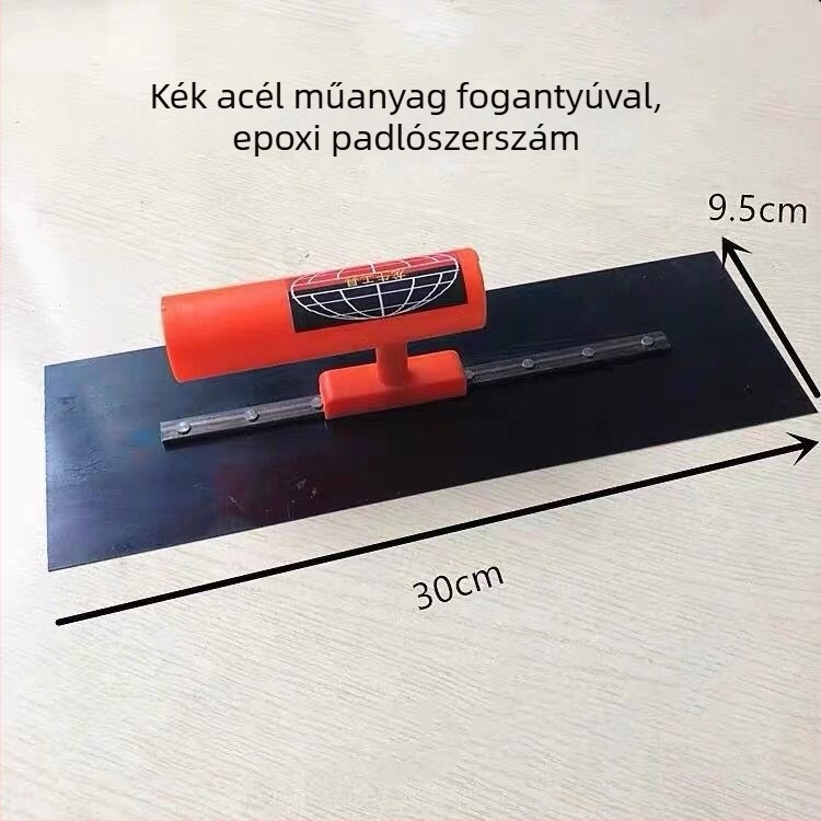 Epoxipadló glettelő kés műanyag fogantyúval, lapos pengés típus, 0,1 mm vastagság, Tongcheng eredetű