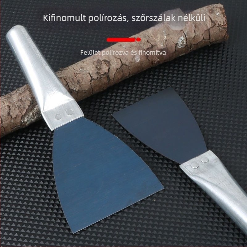 Glettkés vasnyéllel, falzáró tisztítására, kaparó és glettelő, mangánacél, szuper kemény