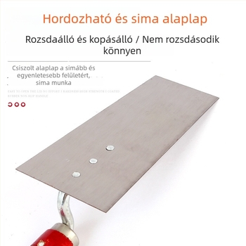 Glettelőkanál fából készült nyelekkel, vastagított kivitel, fal- és csempemunkához, márka Moxuan