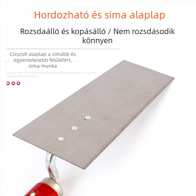 Glettelőkanál fából készült nyelekkel, vastagított kivitel, fal- és csempemunkához, márka Moxuan