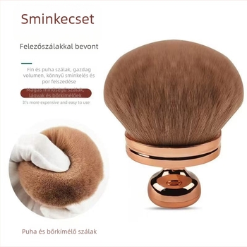 Púder ecset szintetikus sörtékkel, műanyag nyéllel, táskával, 1 darabos készlet