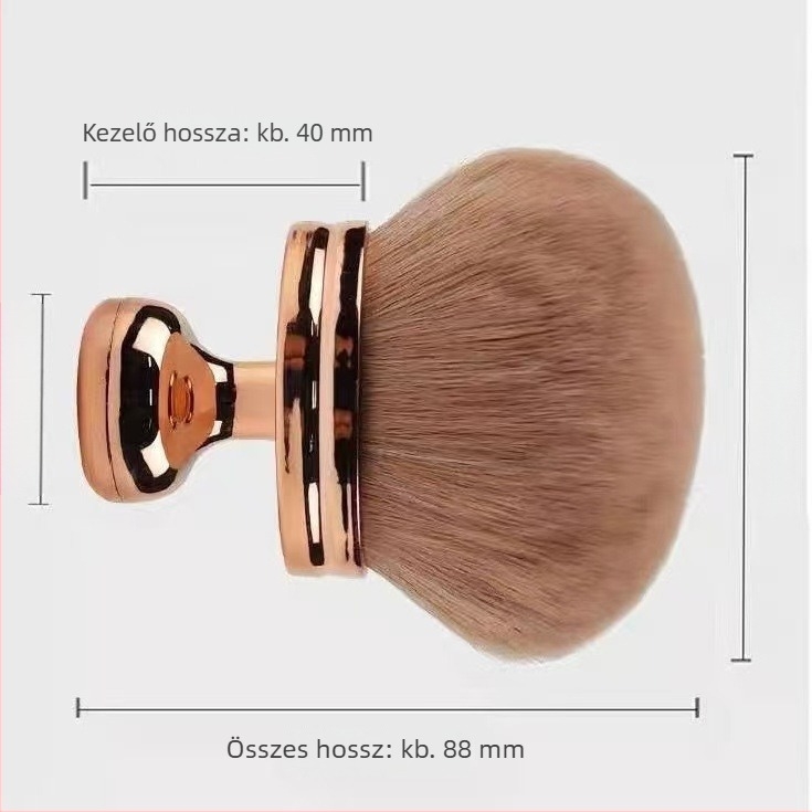 Púder ecset szintetikus sörtékkel, műanyag nyéllel, táskával, 1 darabos készlet