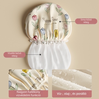 EVA zuhanysapka, háromdimenziós, nedvességálló, olaj- és füstálló, vastított kettős réteg