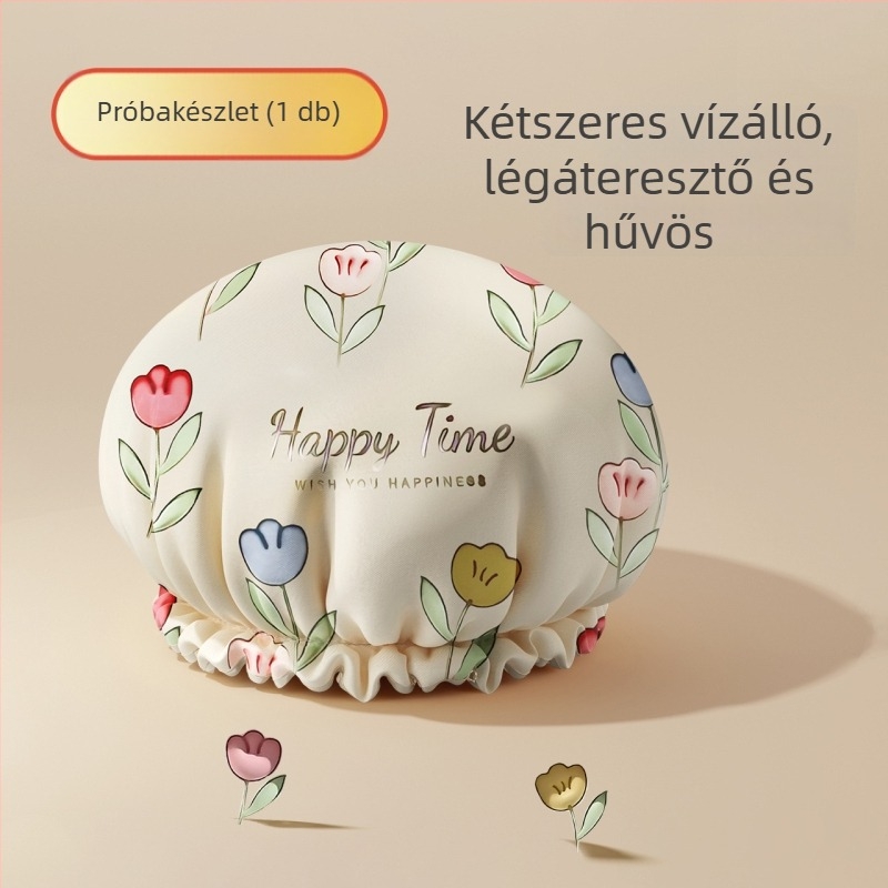 EVA zuhanysapka, háromdimenziós, nedvességálló, olaj- és füstálló, vastított kettős réteg