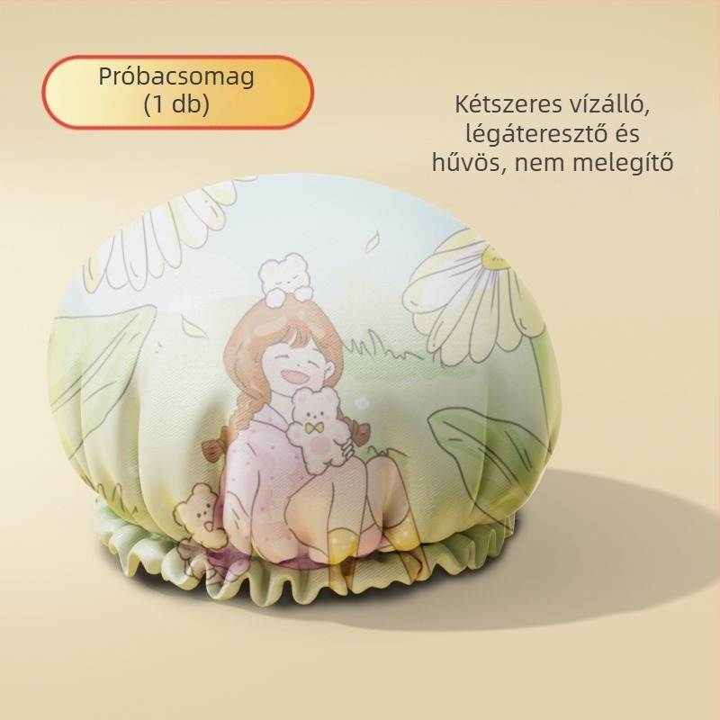 EVA zuhanysapka, háromdimenziós, nedvességálló, olaj- és füstálló, vastított kettős réteg