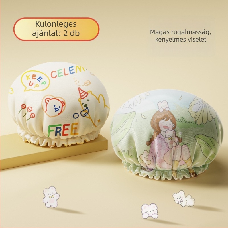 EVA zuhanysapka, háromdimenziós, nedvességálló, olaj- és füstálló, vastított kettős réteg