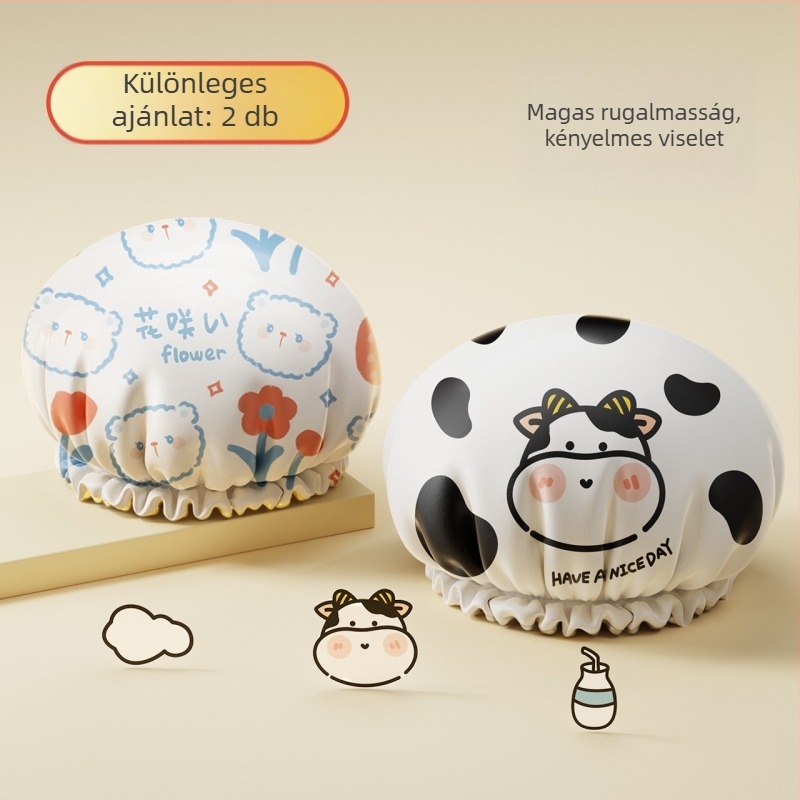 EVA zuhanysapka, háromdimenziós, nedvességálló, olaj- és füstálló, vastított kettős réteg