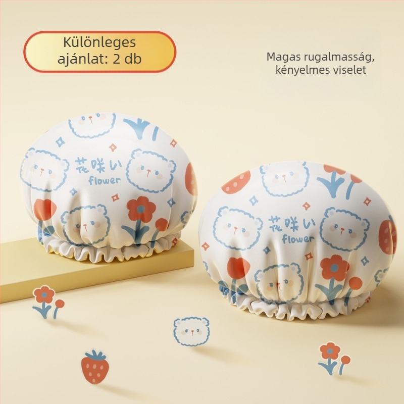 EVA zuhanysapka, háromdimenziós, nedvességálló, olaj- és füstálló, vastított kettős réteg