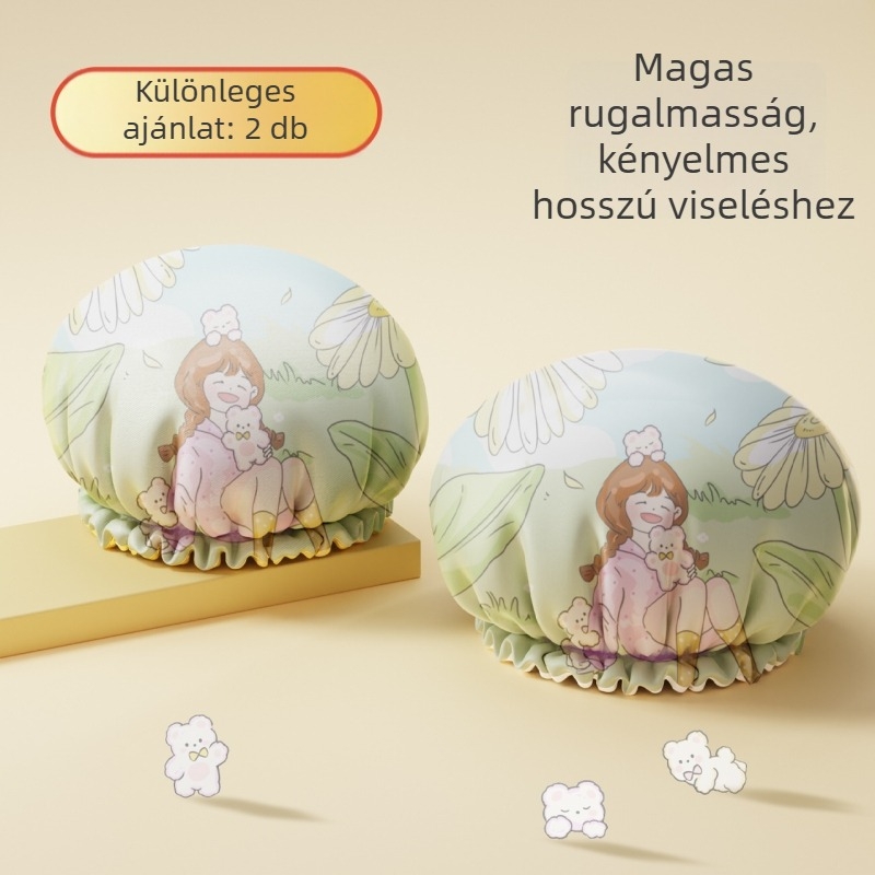 EVA zuhanysapka, háromdimenziós, nedvességálló, olaj- és füstálló, vastított kettős réteg