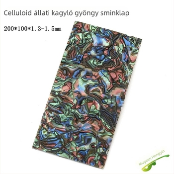 Gitárfej dekoratív lemez gyöngyház-inlay-vel és kagyló-inlay ABS anyagból