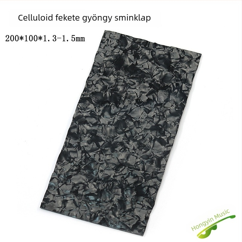 Gitárfej dekoratív lemez gyöngyház-inlay-vel és kagyló-inlay ABS anyagból