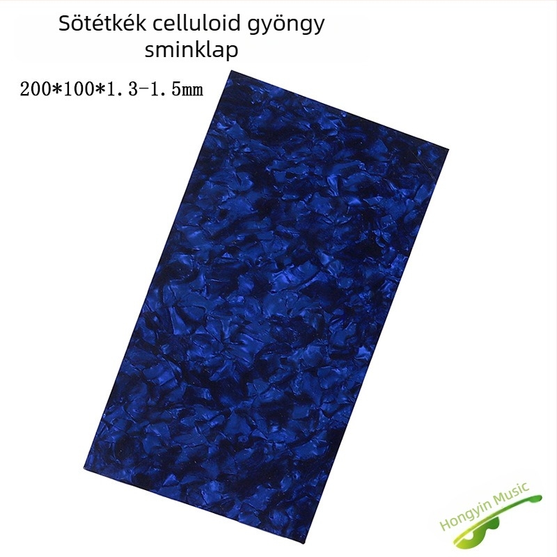 Gitárfej dekoratív lemez gyöngyház-inlay-vel és kagyló-inlay ABS anyagból