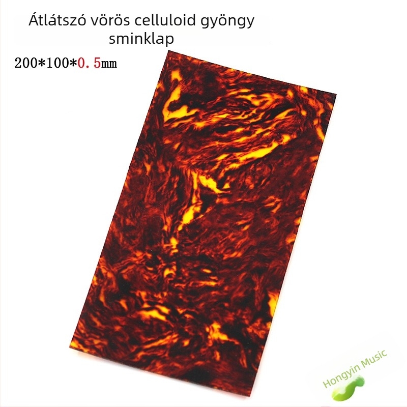 Gitárfej dekoratív lemez gyöngyház-inlay-vel és kagyló-inlay ABS anyagból
