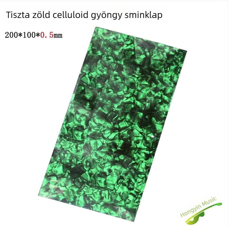 Gitárfej dekoratív lemez gyöngyház-inlay-vel és kagyló-inlay ABS anyagból