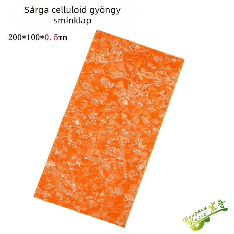 Gitárfej dekoratív lemez gyöngyház-inlay-vel és kagyló-inlay ABS anyagból