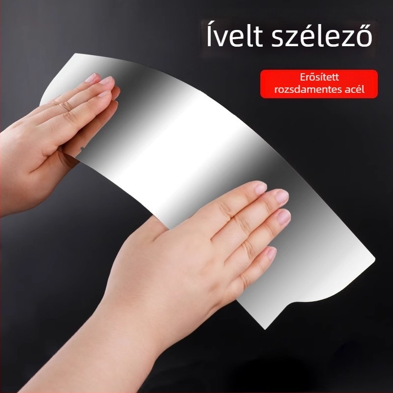 Ívkaparó, magas elasztikus acél penge, hengeres ívű kialakítás, glettelő eszköz