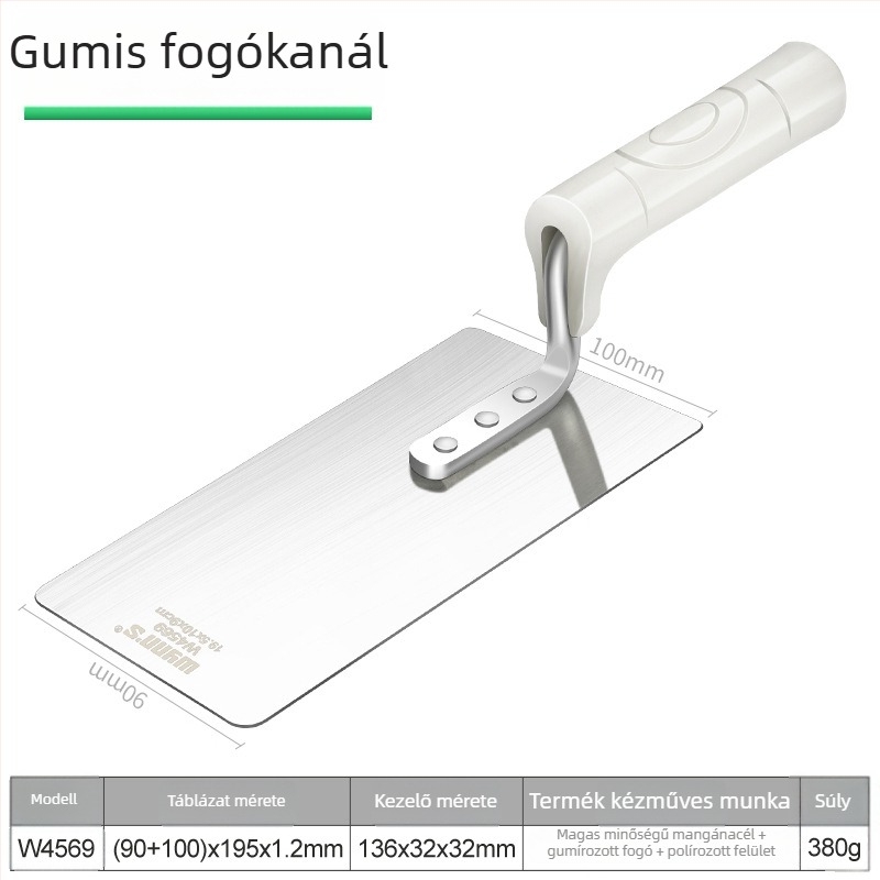 Power Lion fogazott glettvas – műanyag, gletteléshez, csempézéshez és falazati sarkokhoz