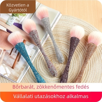 Sminkecset szintetikus szálú sörtével és fémből készült nyéllel, egy darabos csomagolásban, 1 darab készlet