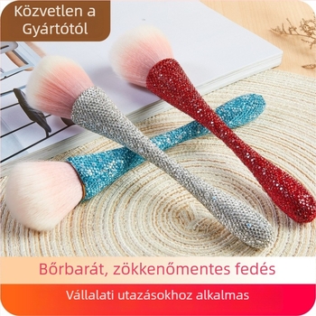 Sminkecset szintetikus szálú sörtével és fémből készült nyéllel, egy darabos csomagolásban, 1 darab készlet