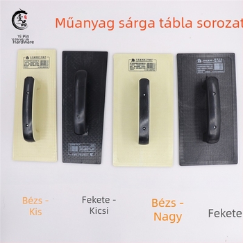 Műanyag glettelőkanál diatomos habarcs felhordásához agyaglemezeken