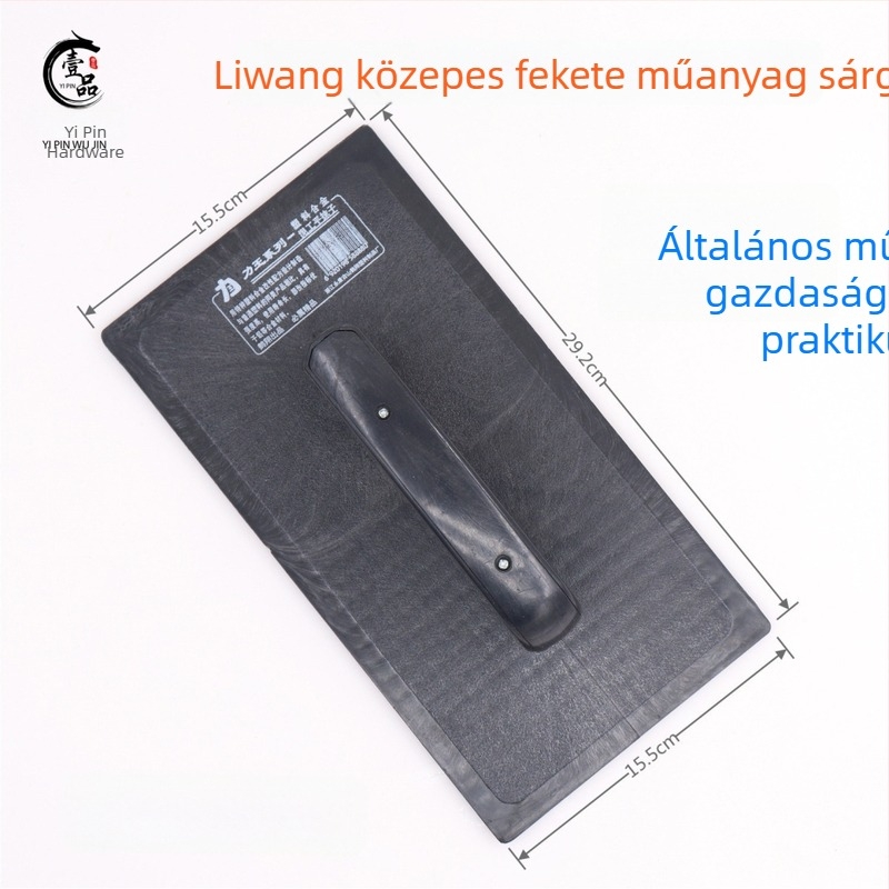Műanyag glettelőkanál diatomos habarcs felhordásához agyaglemezeken