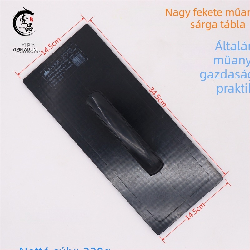 Műanyag glettelőkanál diatomos habarcs felhordásához agyaglemezeken