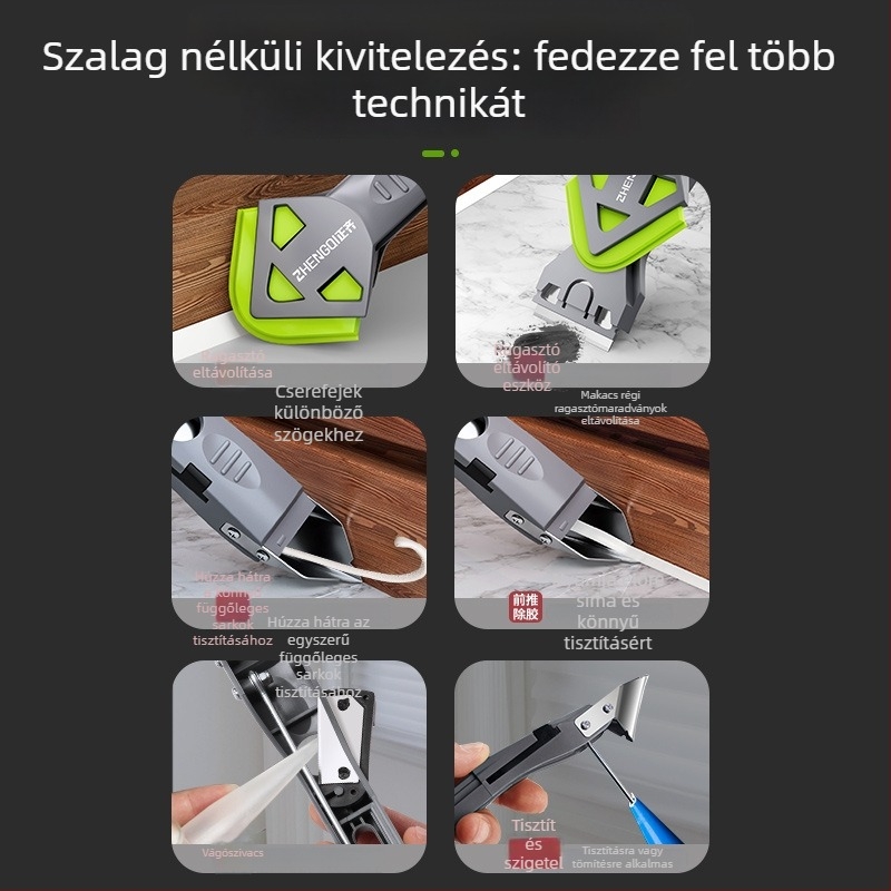 Többfunkciós tömítő- és ragasztókaparó élszélességgel – tisztítás és fugák rendezése