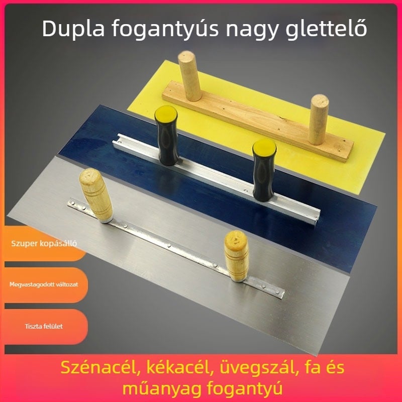 Kétfogantyús sík glettvas, penge vastagsága 0,5 mm, sík kés sorozat