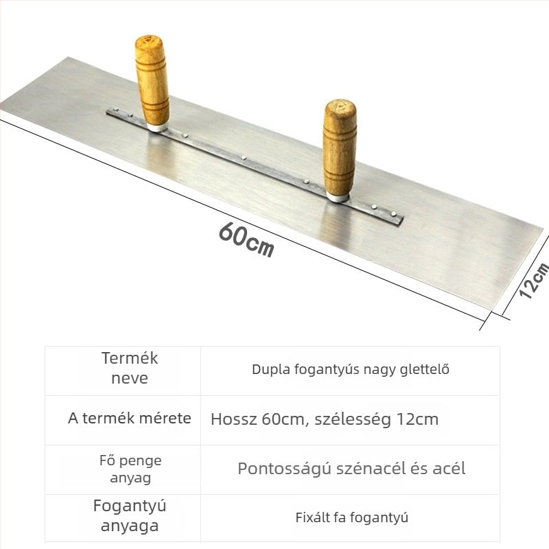 Kétfogantyús sík glettvas, penge vastagsága 0,5 mm, sík kés sorozat