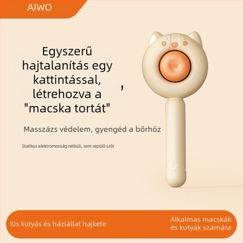 Aiwo Macska- és kutyafésű a laza szőr eltávolításához