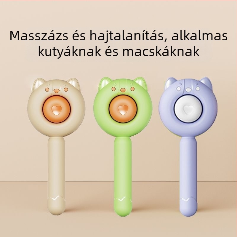 Aiwo Macska- és kutyafésű a laza szőr eltávolításához