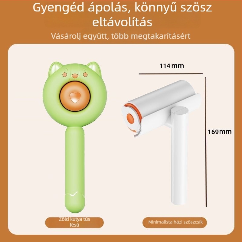 Aiwo Macska- és kutyafésű a laza szőr eltávolításához