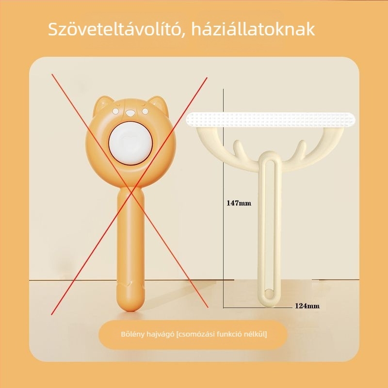 Aiwo Macska- és kutyafésű a laza szőr eltávolításához