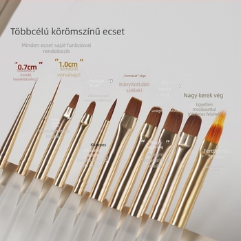 Köröm művészeti toll és ecset akril nyéllel, 1 készlet, Zhejiang eredetű