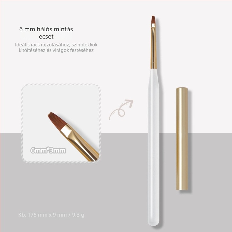 Köröm művészeti toll és ecset akril nyéllel, 1 készlet, Zhejiang eredetű