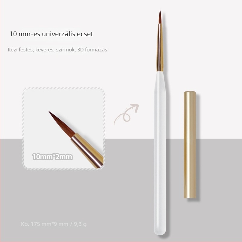 Köröm művészeti toll és ecset akril nyéllel, 1 készlet, Zhejiang eredetű