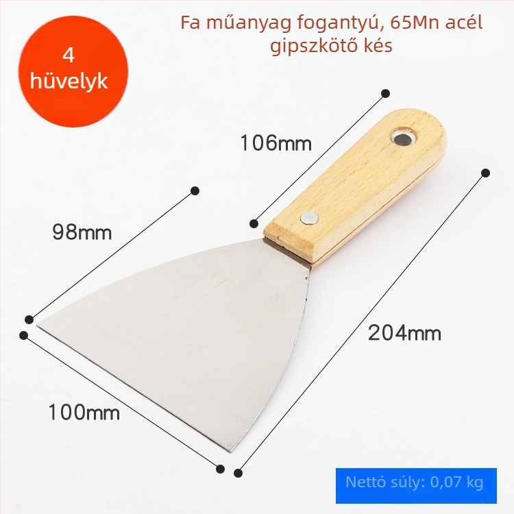 DTBD műanyag glettkés falkaparó