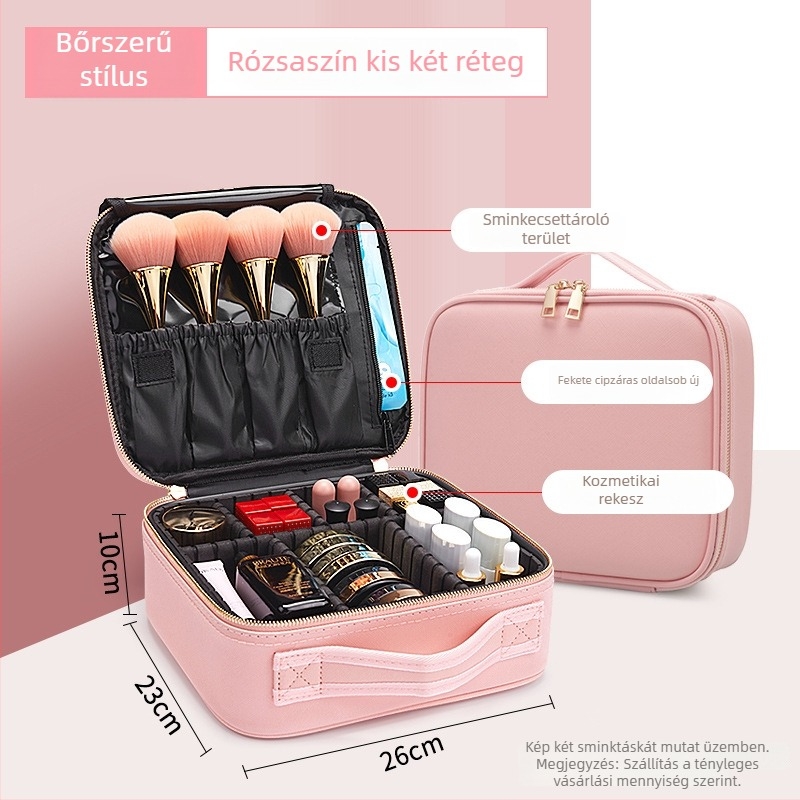Kozmetikai táska kocka alakú, 600D Oxford anyag, modell 0998
