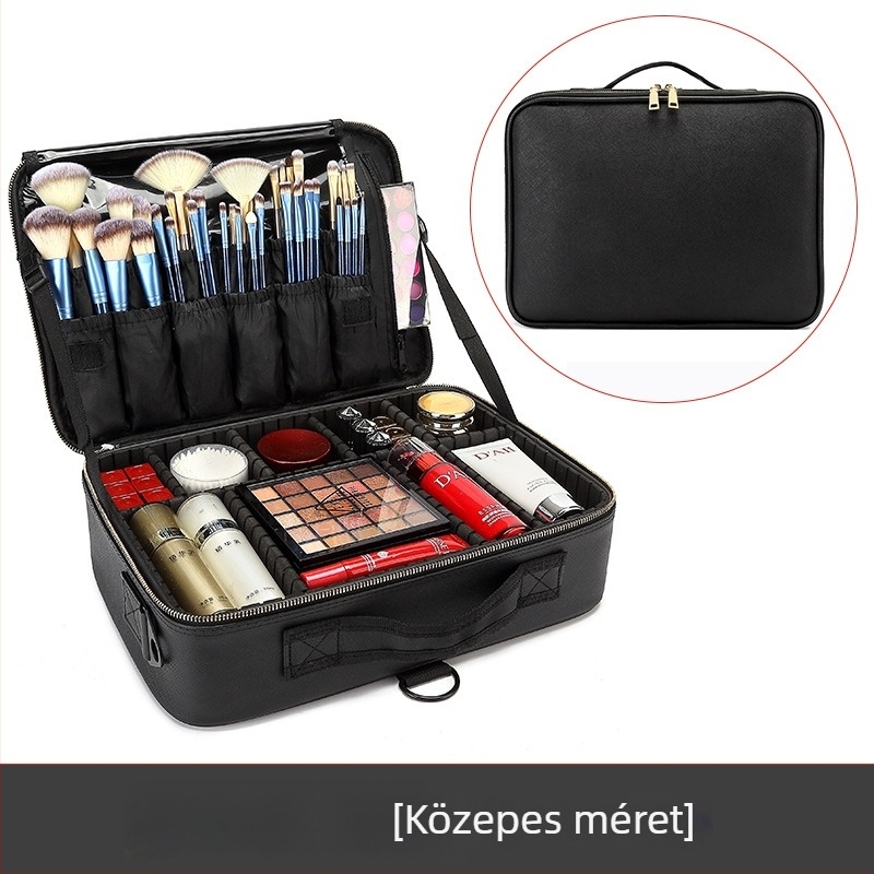 Kozmetikai táska kocka alakú, 600D Oxford anyag, modell 0998